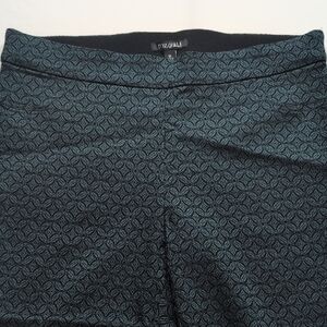 Roz & Ali Teal and Black Patterned Trousers